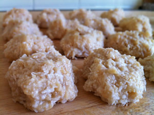 Tahini vanilla coconut drops